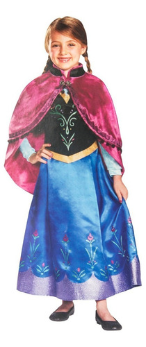 Disfraz Vestido Frozen Con Capa Larga - 3-4 Años - 83192m 