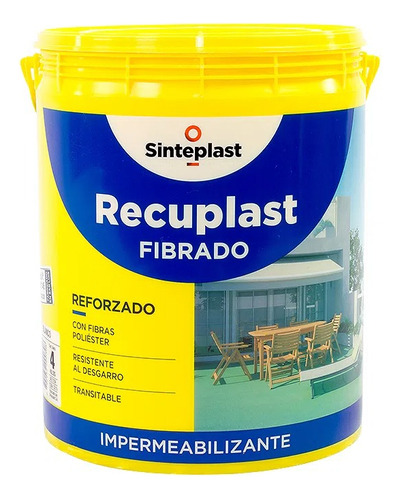 Recuplast Fibrado Techo Membrana Liquida 10 Lt