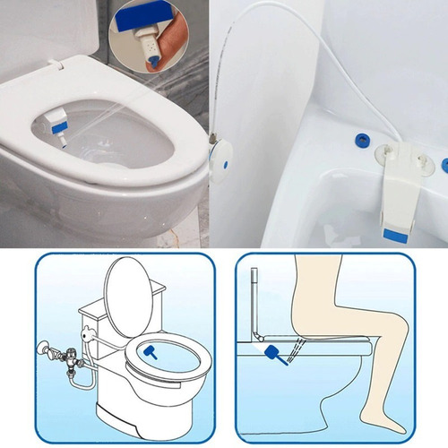 Bidet Adaptable A Inodoro Ducha Higiénica Griferia Baño Ax ®