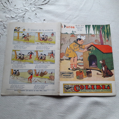 Revista Colibri Nª 5 Año 1929 Aguila Saint El Pintor (Usado)