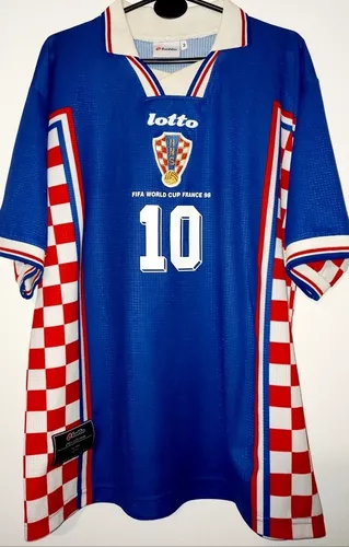 Camiseta Croacia 1998 #10 Boban Mundial Francia | Envío gratis