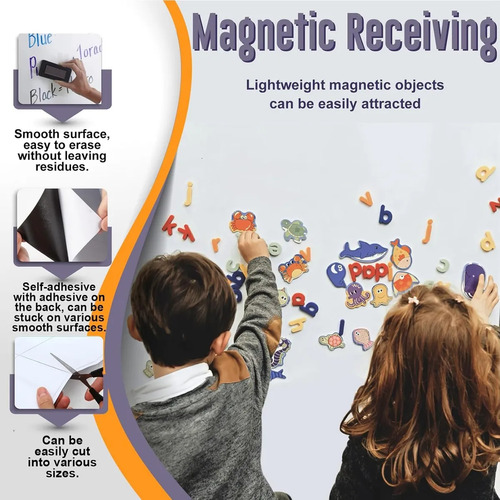 Erasable Whiteboard Stickers 45cm*100cm, With Magnetism, With Freebie