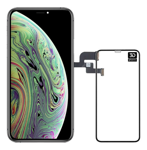 Tela Display Frontal Compatível iPhone X 10 Premium + Peli