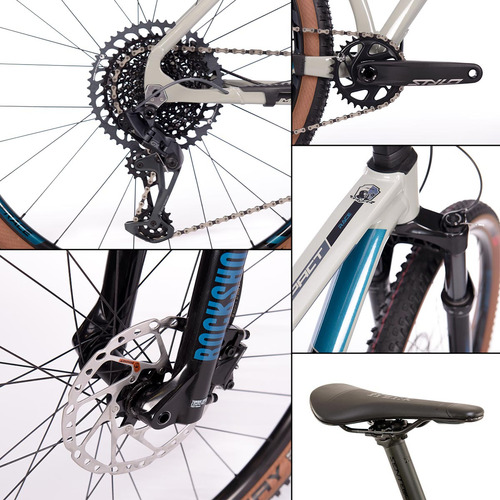 Bike Aro 29 Mtb M17' Hidráulico Impact Race 2023 Cinza Aqua