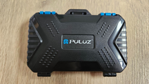 Estuche Porta Multi Memorias Puluz Sd Tf Cf Sim Impermeable Negro