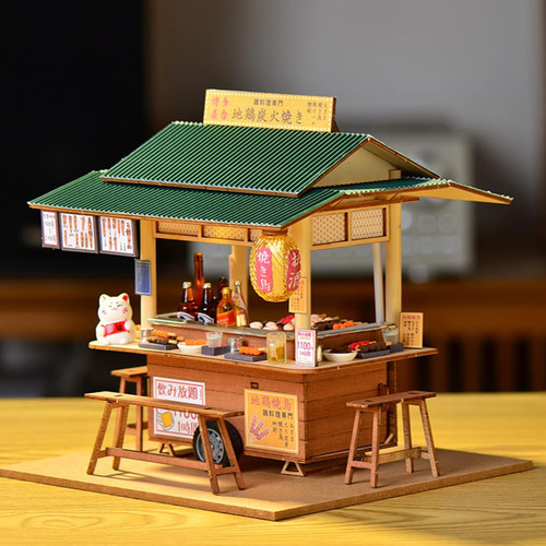 Kit De Casa De Muñecas En Miniatura, Tienda Japonesa, Casa