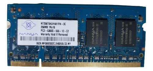 Memória Nanya 2 X 256mb Ddr2 Pc2-5300s Notebook