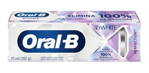 Pasta Dental Oral B 3d White Perfection 102 G
