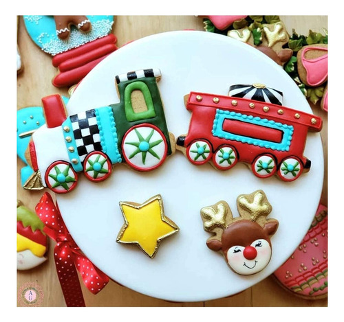 Cortadores De Galletas De Tren De Tren 3-pc Establecido En
