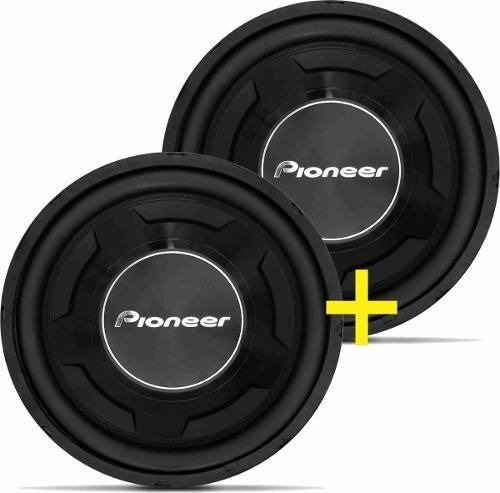 Kit 02 Subwoofer Pioneer Ts-w3090br 12 Pol 600w Rms Grave