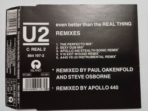 U2 Cd: Even Better Than The Real Thing (single)