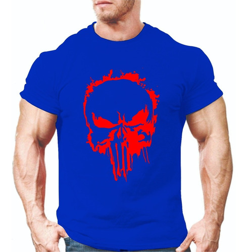 Playera Deportiva El Castigador/ The Punisher Manga Corta 