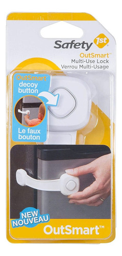 Safety 1st Outsmart - Candado Multiusos, Total 1, Blanco