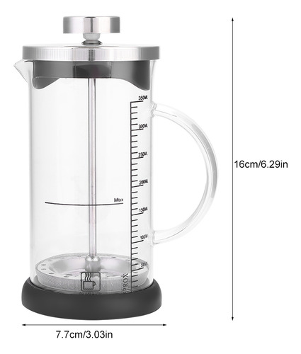 Cafetera Multifuncional De Vidrio Transparente Resistente Al