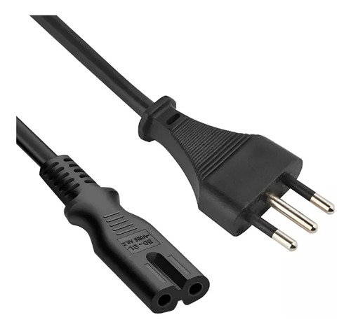 Cable Poder Tipo 8 C7 Enchufe Nacional 1,5m 3 Patas