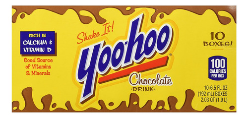 Yoo Hoo - Bebida De Chocolate, 6.5 Oz Líquidas, Paquete De 1