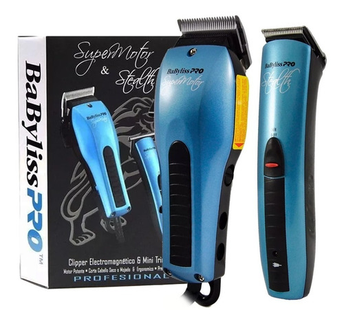 Kit Cortadora Pelo Super Motor + Patillera Stealth Babyliss 