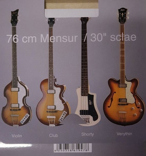 Encordado Hofner Contemporary Hct1133b Flat Lisas 040-095