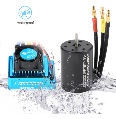 . 3650 3900 Kv Sin Escobillas Y 120 A Esc For Coche 1/10