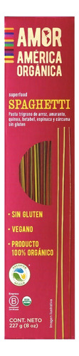 Pasta Sin Gluten América Orgánica Trigrano Spaghetti 227g