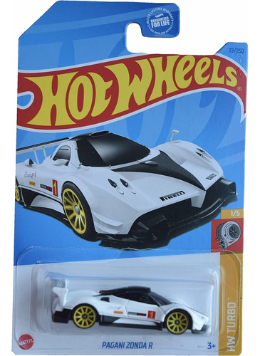 Hot Wheels Pagani Zonda R, Hw Turbo 1/5, Color Blanco