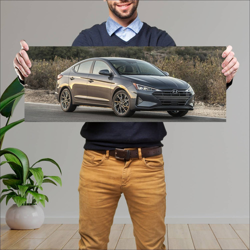 Cuadro 30x80cm Auto 2019 Hyundai Elantra Auto 145