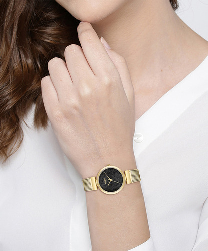 Reloj Hugo Para Mujer 1540129 Acero Inoxidable Dorado
