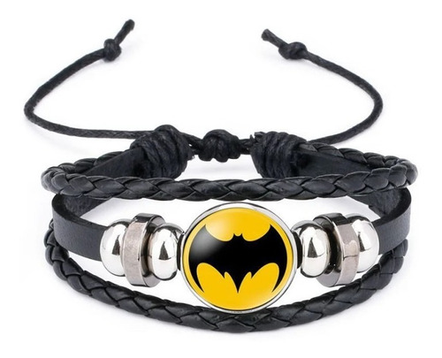 Pulsera Batman Piel Sintetica