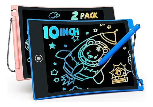 Tekfun Kids Toys, 2 Pack Lcd Writing Tablet With