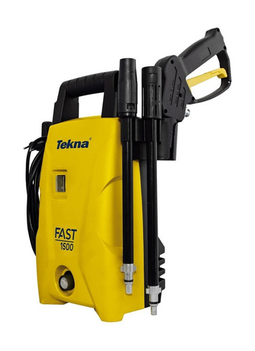 Imagem 1 de 1 de Lavadora de alta pressão Tekna Fast 1500 amarela e preta com 7MPa de pressão máxima 220V