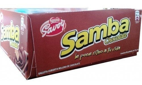 Samba Sabor A  Chocolate 32g Caja 20 Unidades Lf