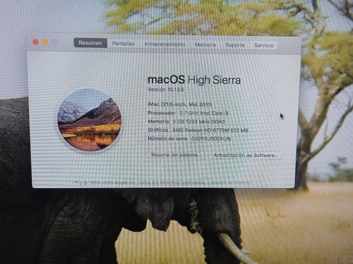 Imagen 2 de 2 de iMac A1311