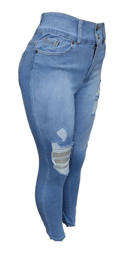 Imagen 7 de 9 de Pantalon Jean De Dama Corte Alto