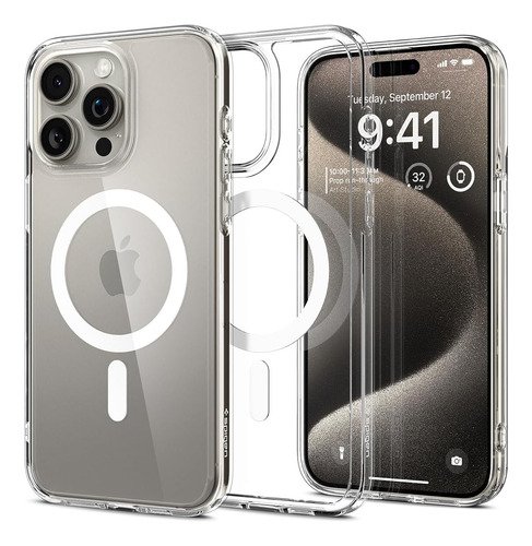 Forro  iPhone 15 Pro Max Spigen Ultra Hybrid Transparente