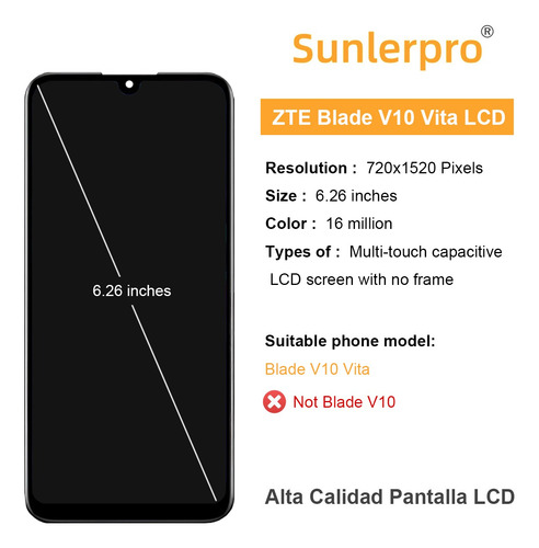 Para Zte Blade V10 Vita Pantalla Lcd + Herramient