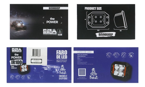 Faro Neblinero Ir100 Empotrable Chip Osram 3 PuLG 20w 12/24v