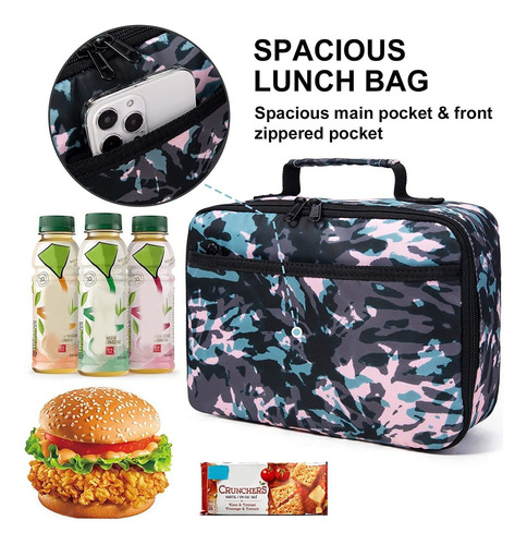 Lunch Box Kids Boys Insulated Lunch Cooler Bag Reusable Lunc