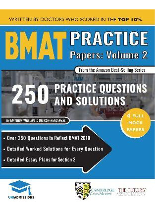 Libro Bmat Practice Papers Volume 2 : Over 250 Questions ...