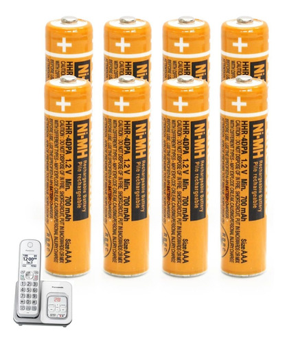 Bateria Recargable Para Panasonic 1.2 V 700 Mah 8 Nimh Aaa