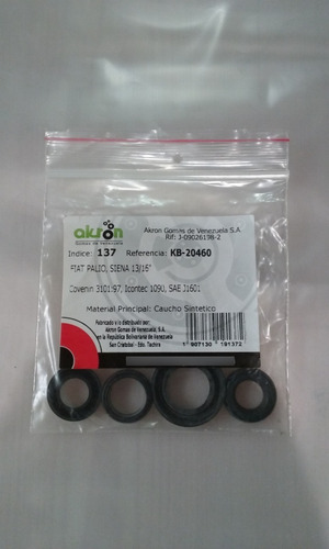 Kit Gomas Reparación Bomba Freno Fiat Palio, Siena 13/16