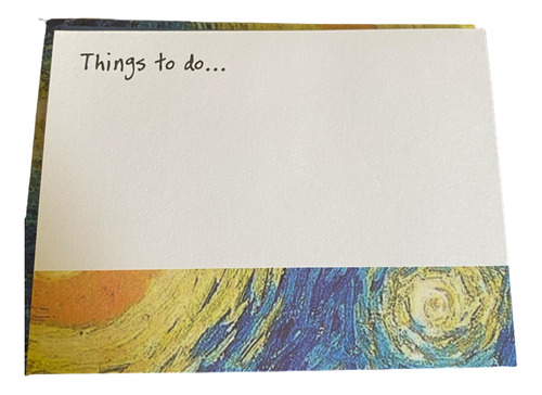 Stick Notes Folder Van Gogh Azul Acero