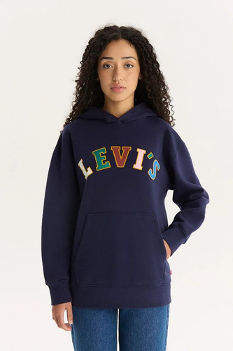 Buzo Levis Mujer Standard Hoodie Multicolor Azul