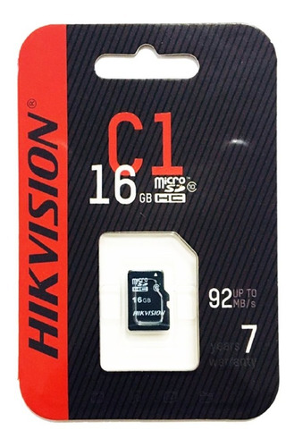 Memoria Micro Sd Tf 16 Gb Clase 10 Hikvision / Crisol Tecno