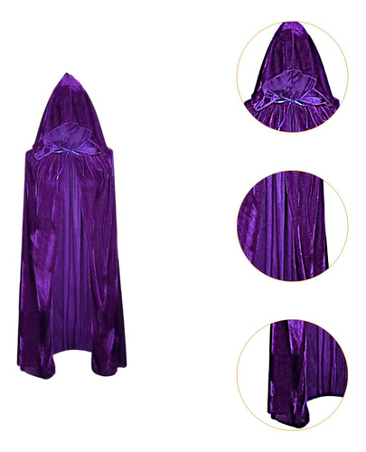 Con Capucha Para Halloween, Capa Suave Para Discoteca,