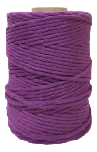 Hilo Puro De Algodón Macramé Color Púrpura / Violeta