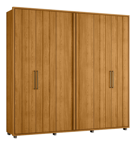 Guarda Roupa Casal 250cm Com 6 Portas Vibe Cinamomo Z10 Cor Marrom