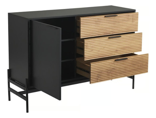 Buffet Bellavista Roble Y Negro