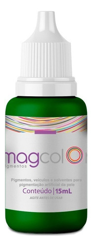 Pigmento Mag Colors Micropigmentação Cores Variadas 15ml Cor Verde