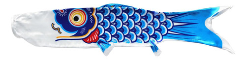 Koinobori Bandeira Japonesa Carpa Bandeira Japonesa Azul