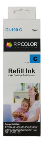 Tinta Ripcolor Compatible Canon Cian Gi-190c